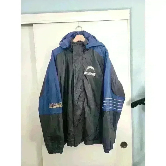 Chargers Vintage Jacket w/Hoodie NFL SZ XL - Picture 1 of 8